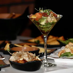Takoyaki &amp; Sashimi Cocktail