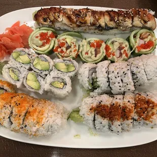 6 different rolls, all yum!