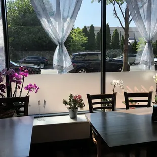 Seating area, not being used.