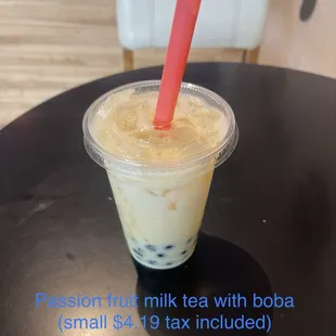 Passion fruit Milk Tea