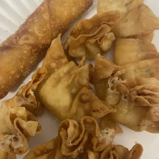 Pork Egg-roll and Cream Cheese Rangoon&apos;s