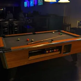 a pool table