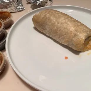 Burrito with spicy beef