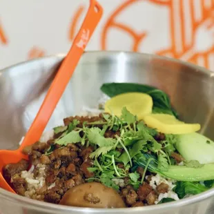 Braised minced pork over rice