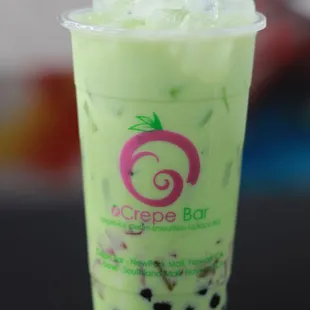 a cup of bubble tea
