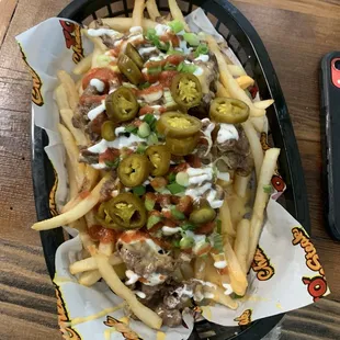 These Philly fries are amazing. Also had the Cali cheese steak sandwich. Also amazing. 10 out of 10 highly recommend