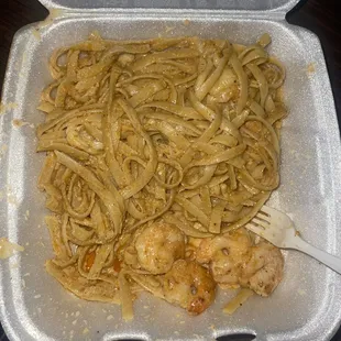 The Cajun with Shrimp- good flavor just lacking protein for a $20 dish...