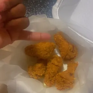 chicken wings and fried chicken, food