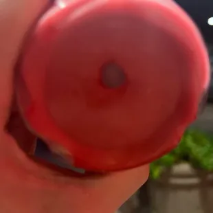 Frozen watermelon frozen yogurt. Yum