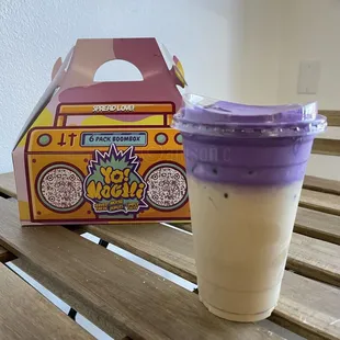 a plastic cup of yo mochi