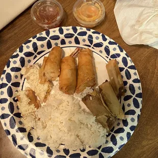 Elote, Shrimp and Pork/Beef Lumpia!