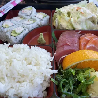 Sashimi with Chicken Teriyaki