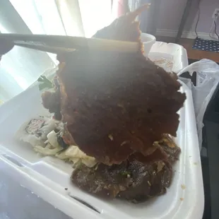 Cardboard Beef Bento Box Special