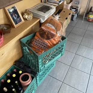 a variety of food items