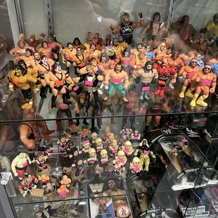 WWE action figures.