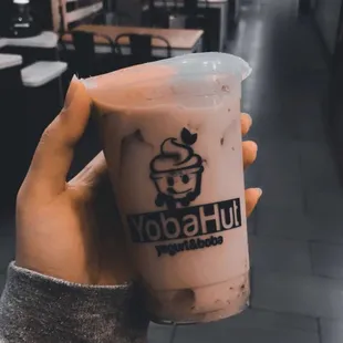 Hokkaido Milk Tea with Crystal boba