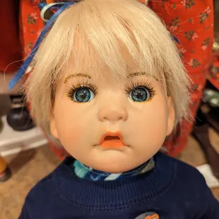 Captivating! 23" Effanbee doll with restored wig with new eyes and eyelashes, fits newborn and My Twinn doll clothes!