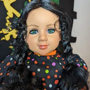 Completely refurbished OOAK 23" My Twinn doll fashioned after Wednesday Addams ready for a new home!