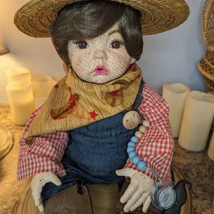 Reconstructed this little Porcelain Cowboy reborn! Ready to go home :)