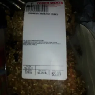 Cranberry Breakfast Crisps Yoder Meats