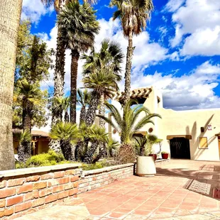 Beautiful Courtyard at the Santa Fe Square plaza - We offer seasonal outdoor yoga in addition to many indoor classes every day!