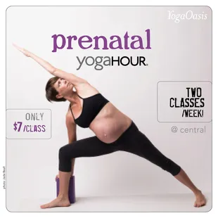 prenatal yogahour - every Friday and Sunday at yoCentral