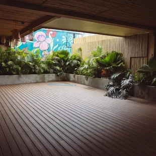 Our open-air yoga lanai