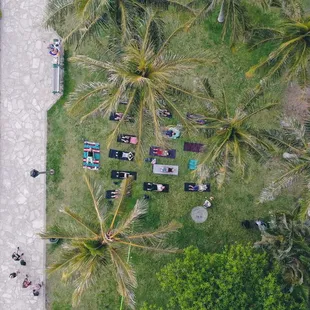 Yoga by the beach