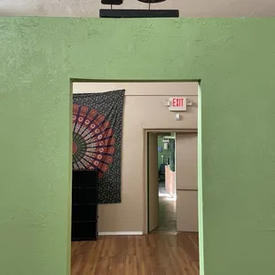 Separate prep area from entryway