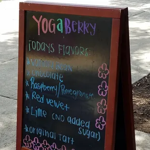 Delicious frozen yogurt.  My new favorite is lime.