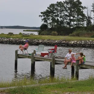 Crabbing, fishing, and relaxing on our piers