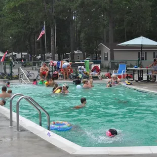 Cooling off in the pool