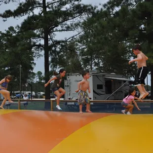Fun on the Jumping Pillow