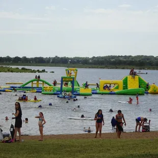 One of the largest floating aqua parks (Wibit) in Oklahoma.