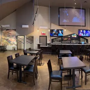 the inside of the restaurant