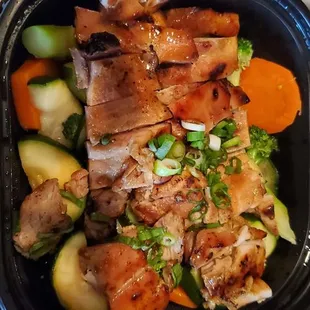 Chicken Teriyaki low carb, veggies only