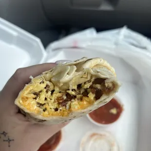 Egg, Bacon and Cheese Breakfast Sandwich