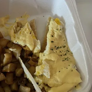 Second time they have forgotten the Canadian bacon on my yogis Benedict.....