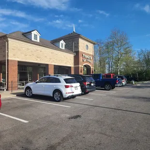 cars parked in a parking lot