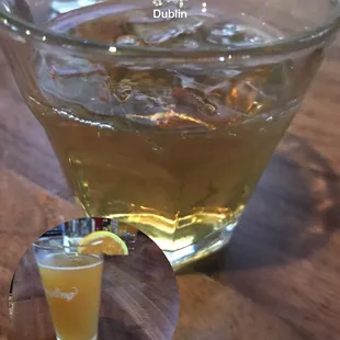 Macallan Scotch and Blue moon beer