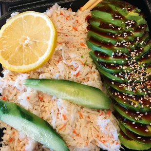 Arizona Bowl with krab meat and avocado