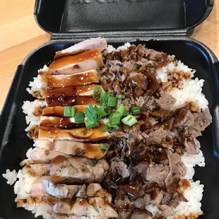 Chicken &amp; Beef Teriyaki large