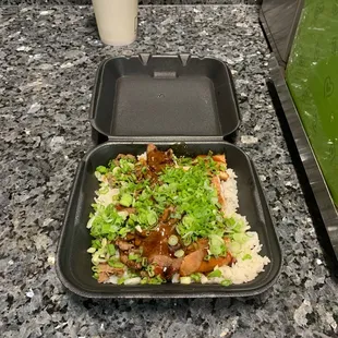 Chicken and beef lunch special large