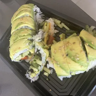 Veggie roll turned into mush.