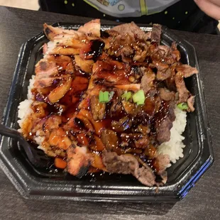 Beef and chicken teriyaki bowl mix