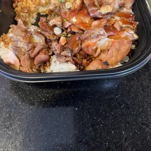 Chicken &amp; Beef Teriyaki Bowl large