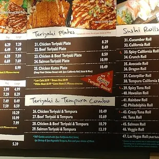 Menu board 2