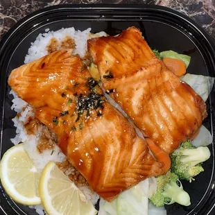 Salmon Teriyaki Bowl