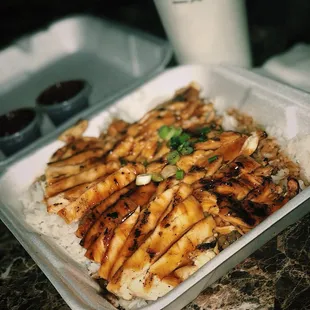 Large teriyaki chicken bowl. AMAZING!