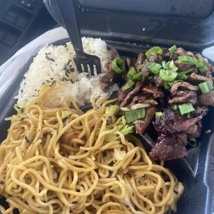 Garlic Beef Butter Garlic Noodles